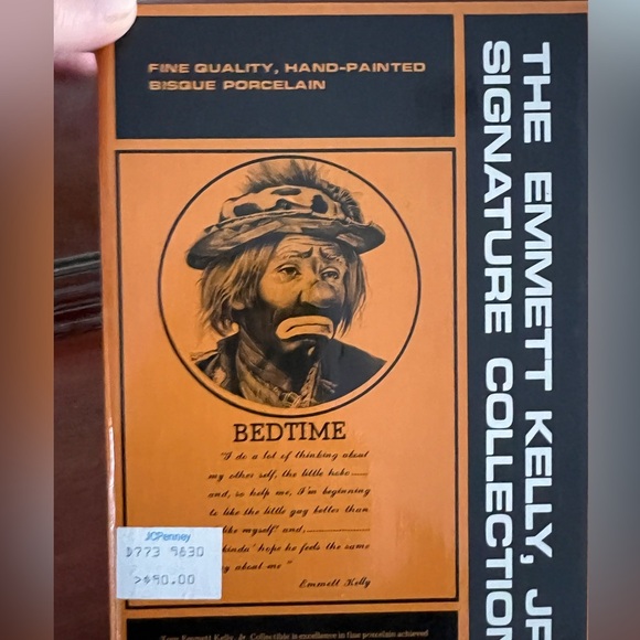 Emmett Kelly SCULPTURE "BEDTIME" CLOWN, Original Box NEW - Picture 4 of 5